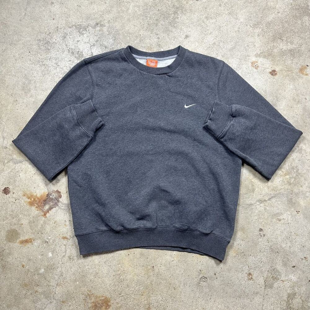Vintage Y2K Grey Nike Athletic Dept. Crewneck Sweatshirt Size M
